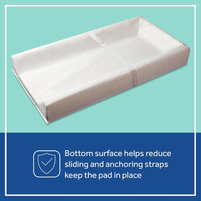 Sealy Baby Soybean Comfort 3-Sided Contoured Diaper Changing Pad, 32 x 16 In