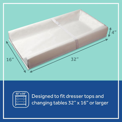 Sealy Baby Soybean Comfort 3-Sided Contoured Diaper Changing Pad, 32 x 16 In