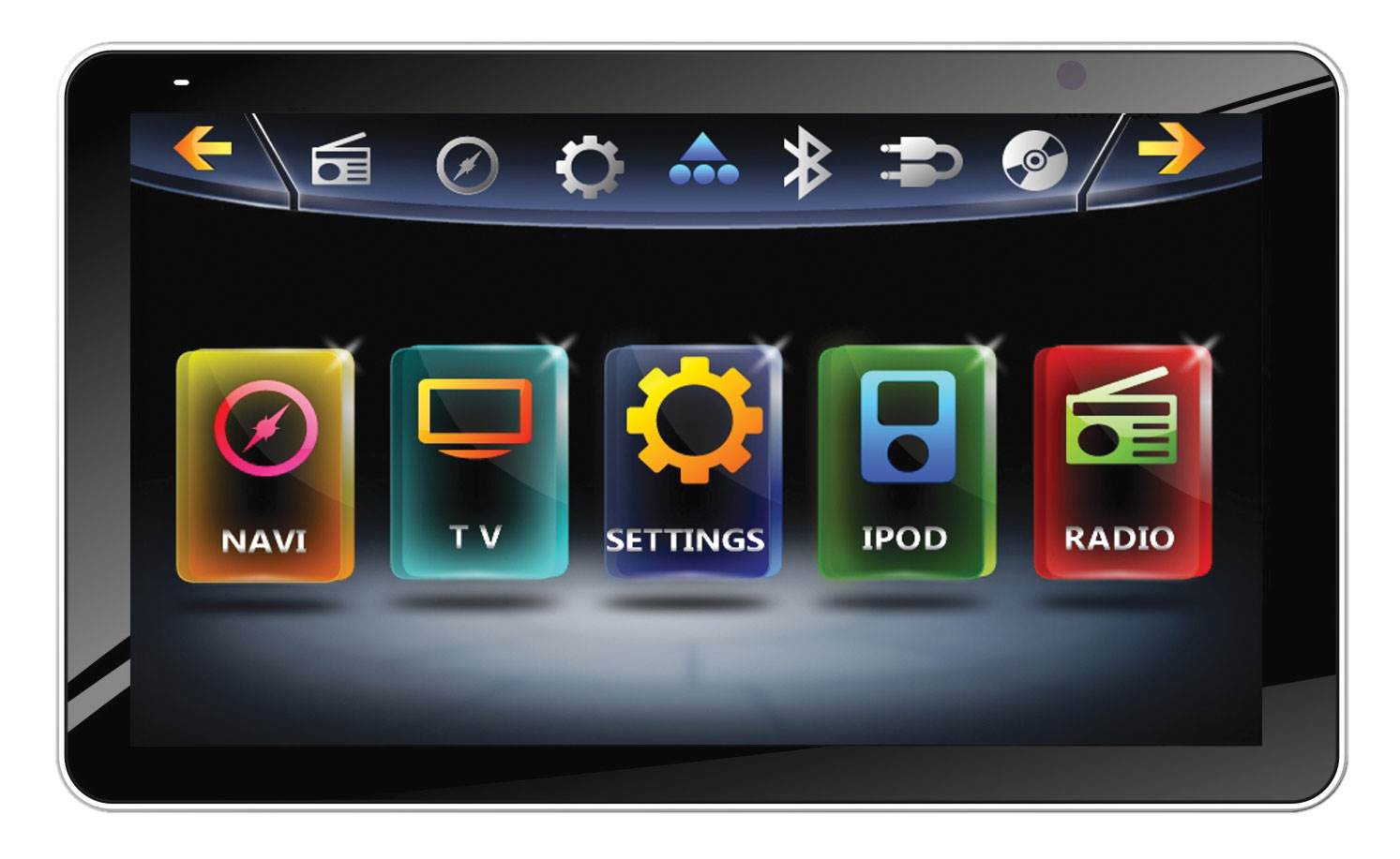Farenheit 9.3" Touchscreen DVD/CD Car Player USB/SD Receiver Bluetooth -Open Box