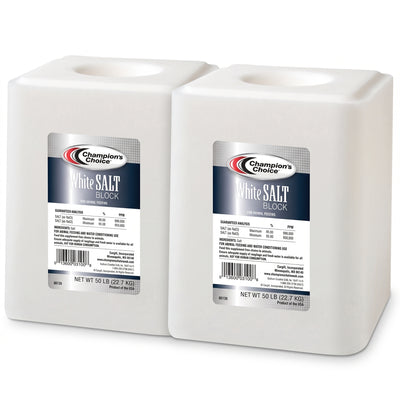 Champion's Choice 2 Pack Salt Block, Livestock Feed for Animal's Diets, 50 lbs