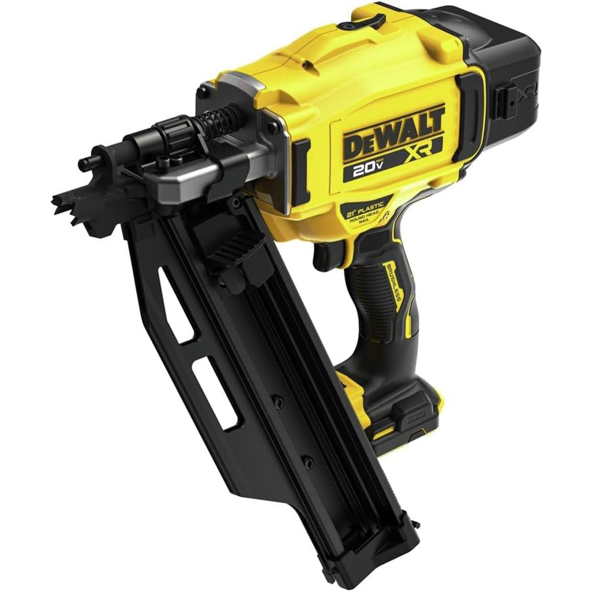 Dewalt 20V Brushless Cordless 21-Degree Framing Nailer, Tool Only, (Renewed)
