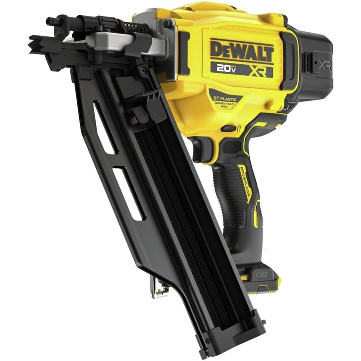 Dewalt 20V Brushless Cordless 21-Degree Framing Nailer, Tool Only, (Renewed)
