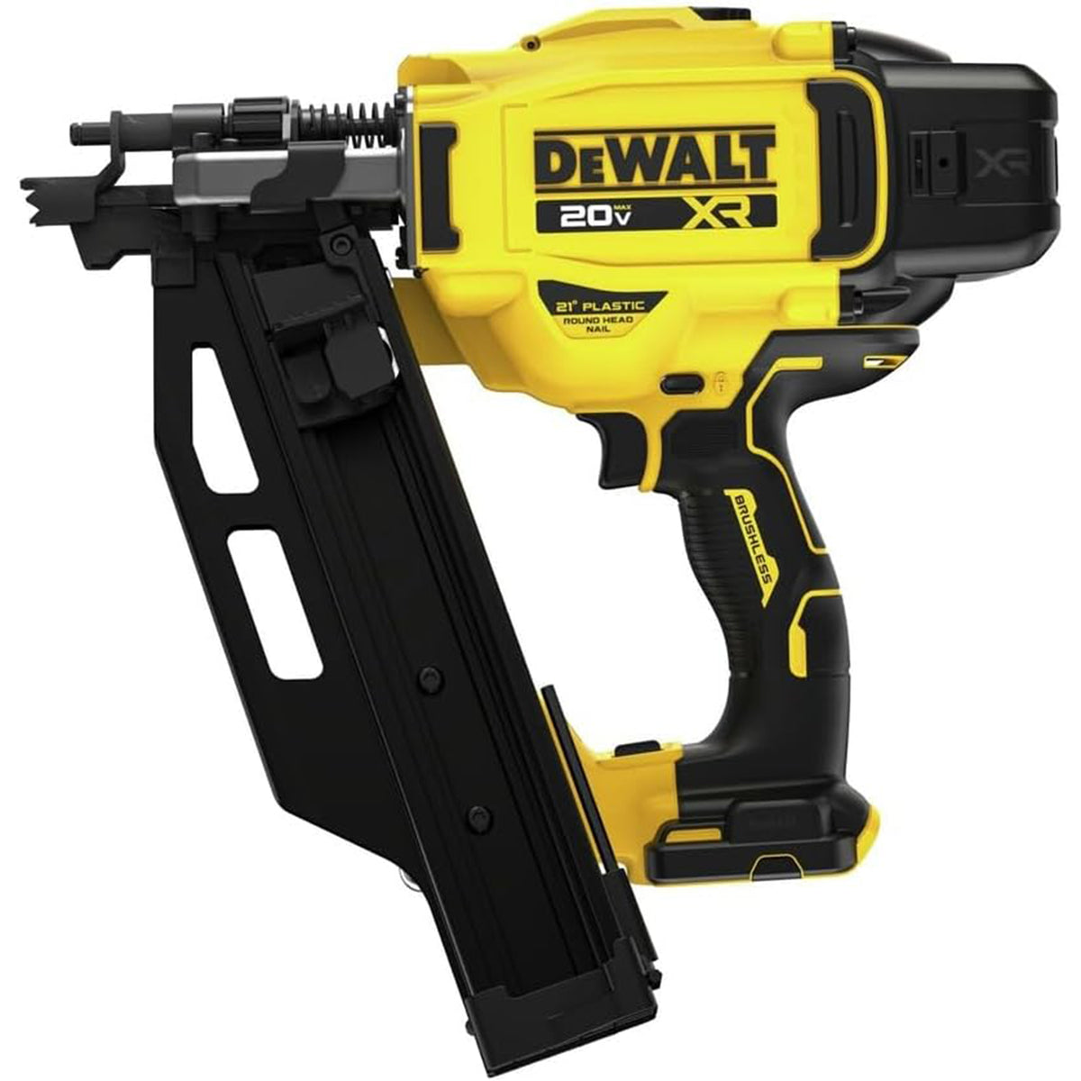 Dewalt 20V Brushless Cordless 21-Degree Framing Nailer, Tool Only, (Renewed)