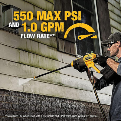Dewalt Cordless Power Cleaner with 550 Max PSI and 1 GPM, Tool Only (Renewed)