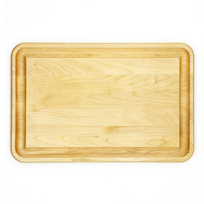 J.K. Adams Farmhouse Maple Wood Carving and Food Prep Board, 17" x 11" x 0.75"