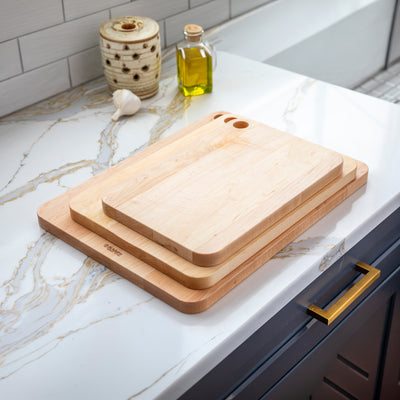JK Adams Williston Maple Cutting Board with Juice Groove for Chopping, 16" x 12"