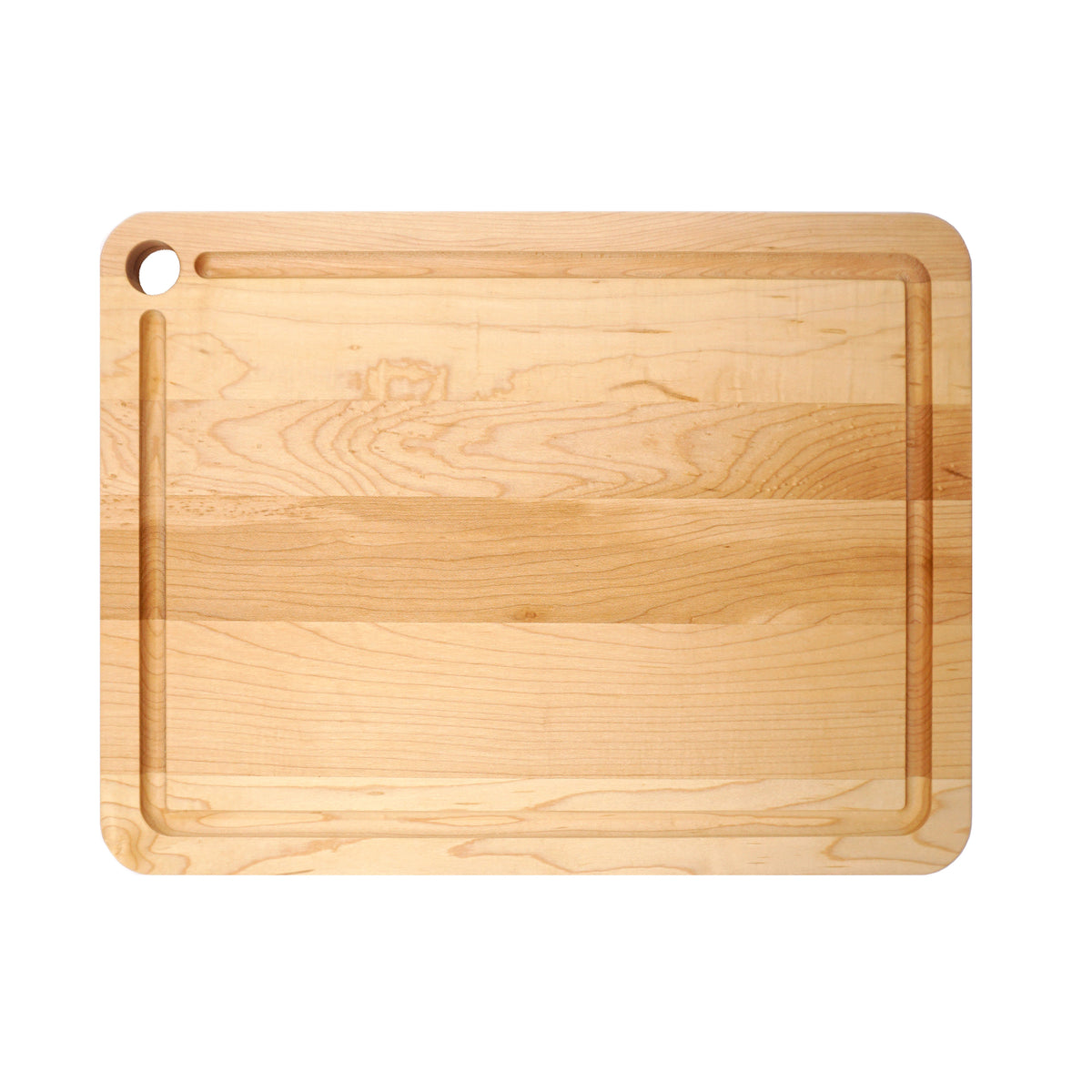 JK Adams Williston Maple Cutting Board with Juice Groove for Chopping, 16" x 12"