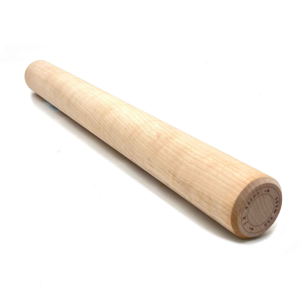 J.K Adams Maple Wood Dowel Style Rolling Pin for Home Kitchen Baking, 19" x 2"