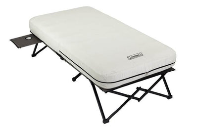 COLEMAN Portable Camping Twin Airbed Cot w/ Side Table & Battery Pump (Open Box)