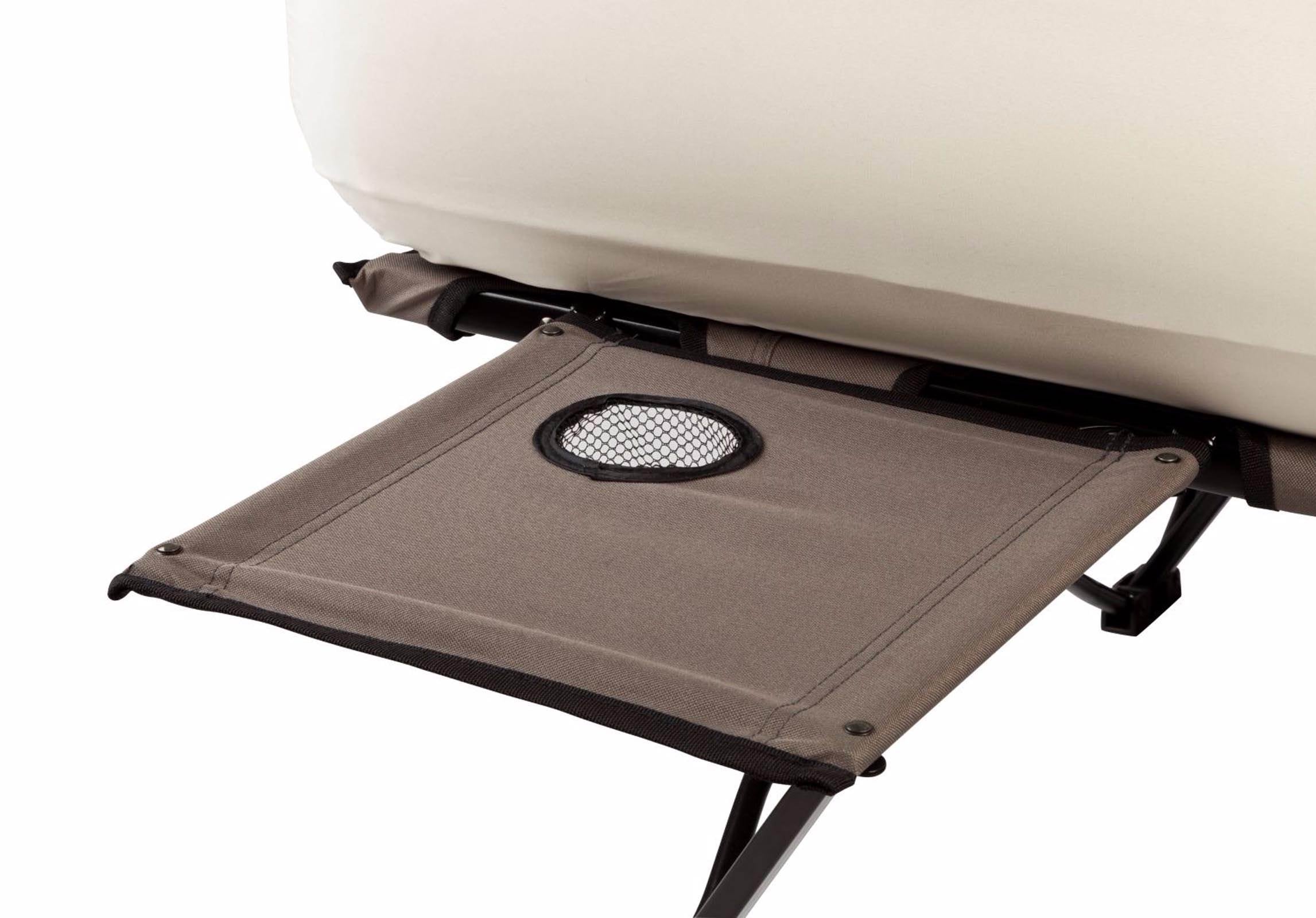 COLEMAN Portable Camping Twin Airbed Cot w/ Side Table & Battery Pump (Open Box)