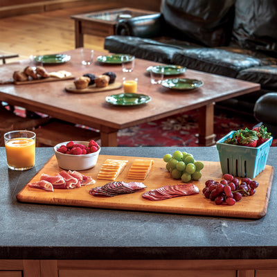 J.K. Adams Artisan 24" x 14" Hardwood Maple Wooden Serving Board for Charcuterie