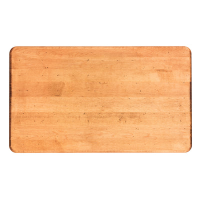 J.K. Adams Artisan 24" x 14" Hardwood Maple Wooden Serving Board for Charcuterie