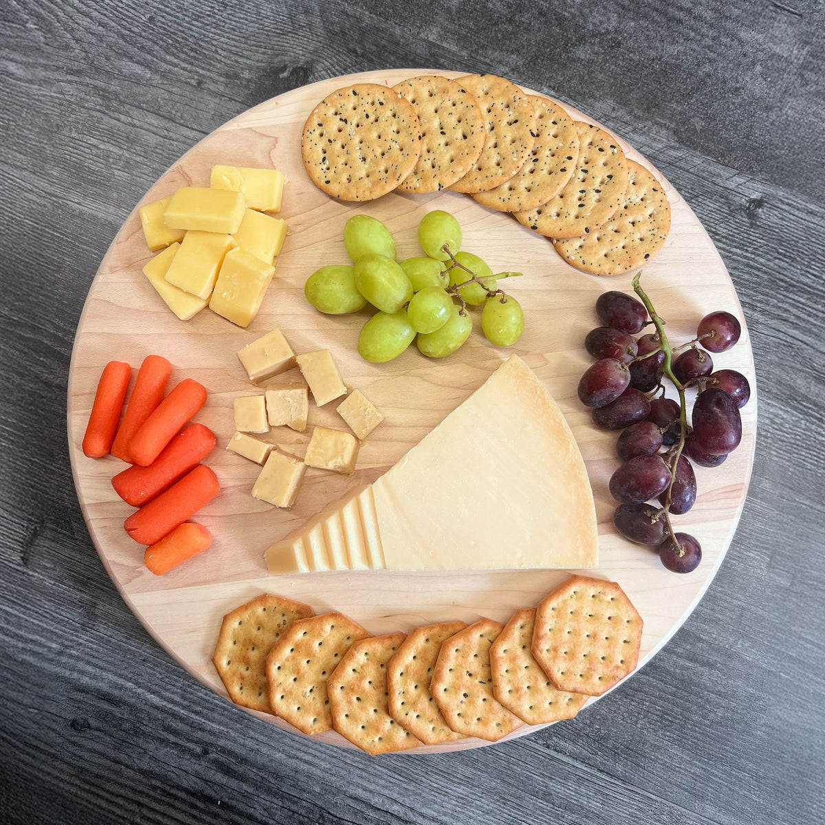 J.K. Adams 14-Inch Maple Wood Lazy Susan Turntable for Dining and Entertaining