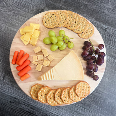 J.K. Adams 14-Inch Maple Wood Lazy Susan Turntable for Dining and Entertaining