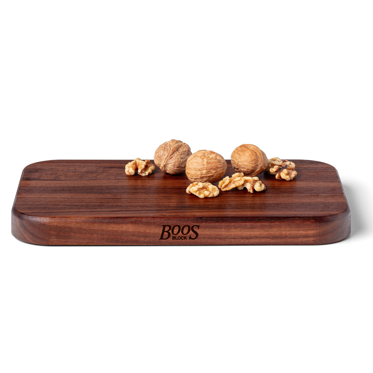 John Boos Walnut 4 Cooks Cutting Board for Kitchen Prep, 12" x 8" x 1" Thick