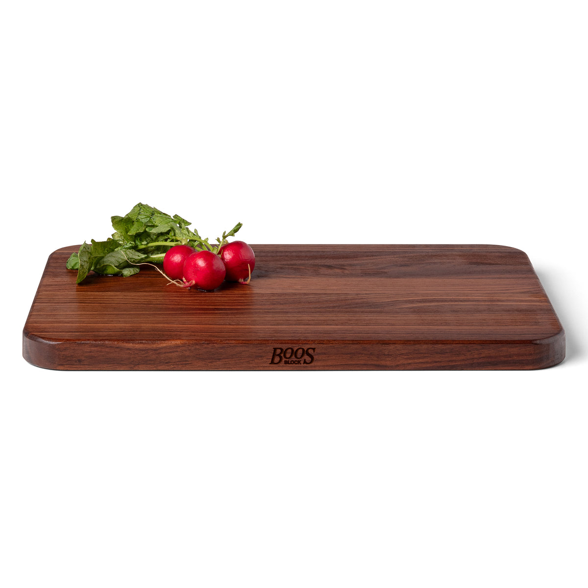 John Boos Walnut 4 Cooks Cutting Board for Kitchen Prep, 17" x 12" x 1" Thick