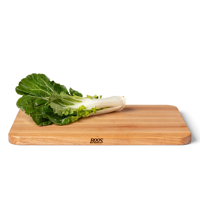 John Boos Maple 4 Cooks Cutting Board for Kitchen Prep, 20" x 14" x 1" Thick