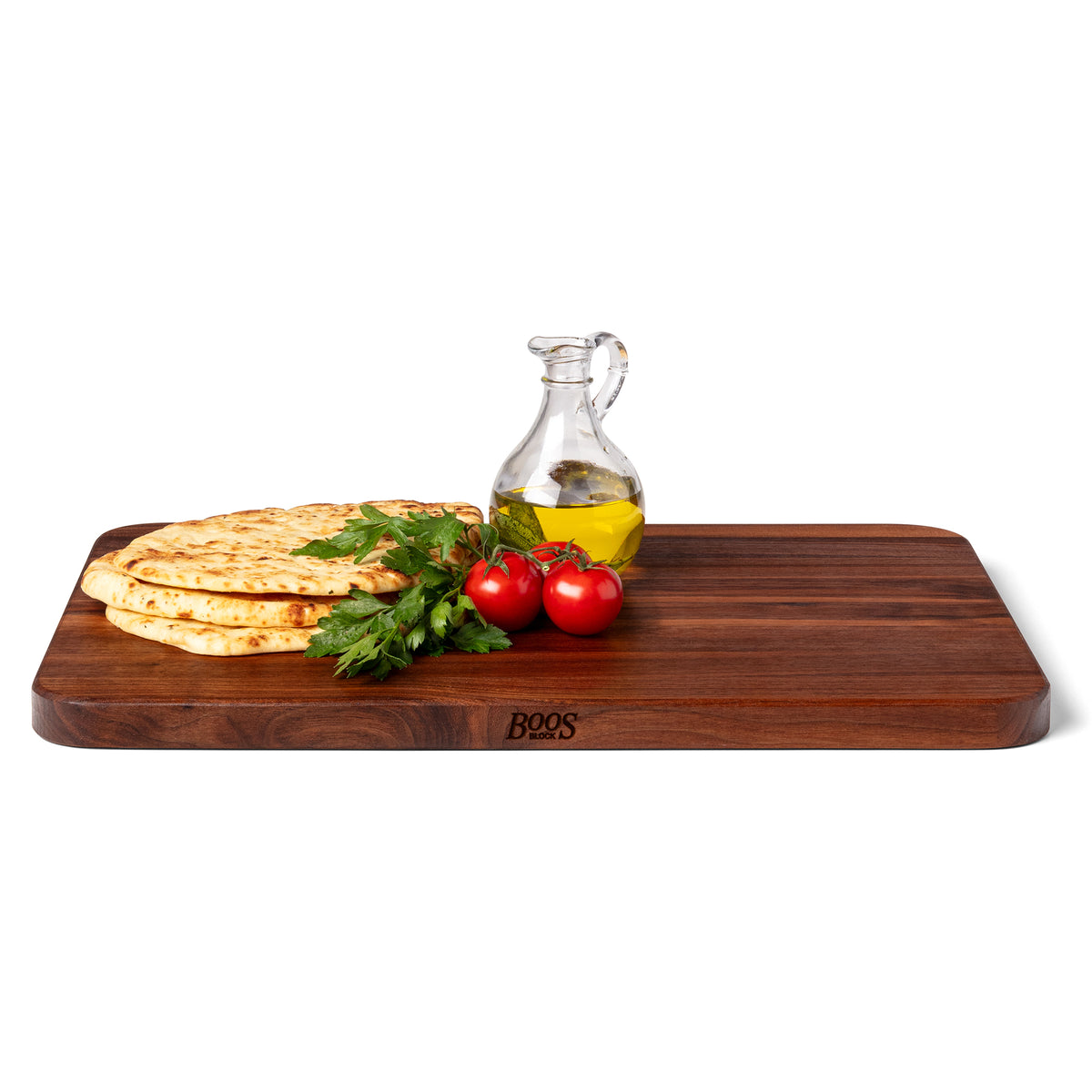 John Boos Walnut 4 Cooks Cutting Board for Kitchen Prep, 20" x 14" x 1" Thick