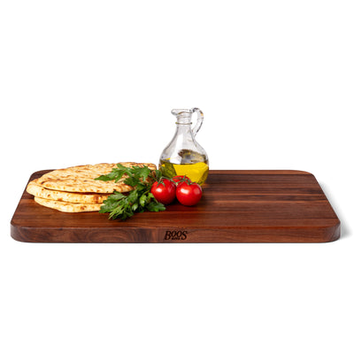 John Boos Walnut 4 Cooks Cutting Board for Kitchen Prep, 20" x 14" x 1" Thick