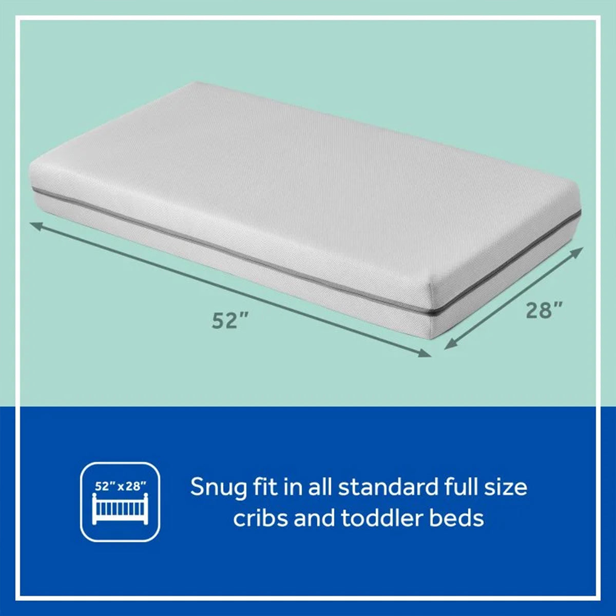 Sealy Baby DuoBreathe 2 Stage Firm Breathable Infant and Toddler Crib Mattress