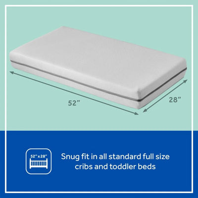 Sealy Baby DuoBreathe 2 Stage Firm Breathable Infant and Toddler Crib Mattress