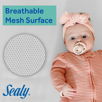 Sealy Baby DuoBreathe 2 Stage Firm Breathable Infant and Toddler Crib Mattress