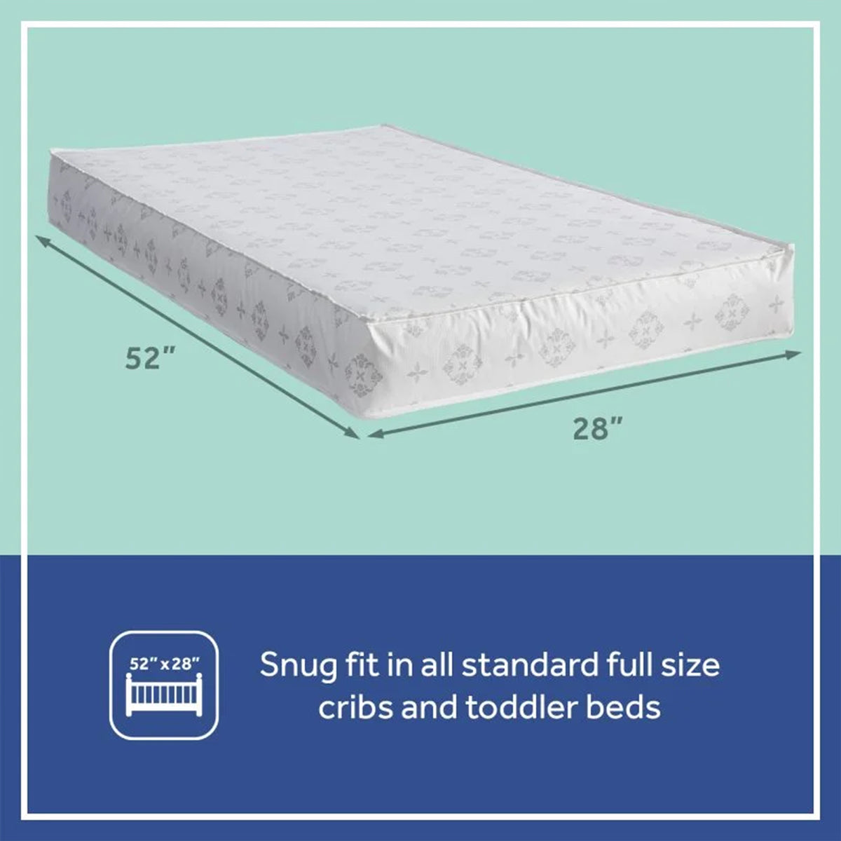 Sealy Baby 2-Stage Breathable, Waterproof Infant & Crib Bed Mattress, Airy Night