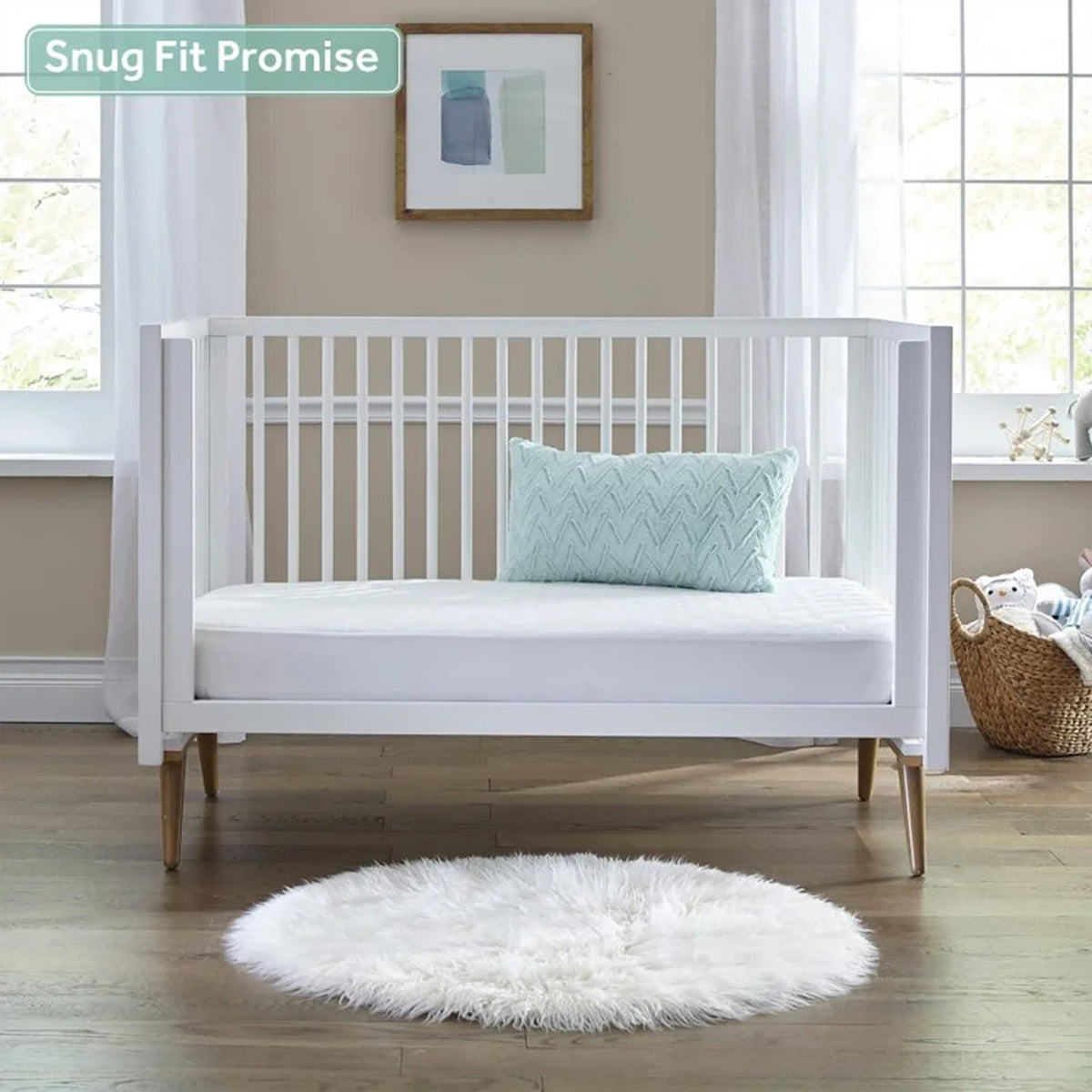 Sealy Baby 2-Stage Breathable, Waterproof Infant & Crib Bed Mattress, Airy Night