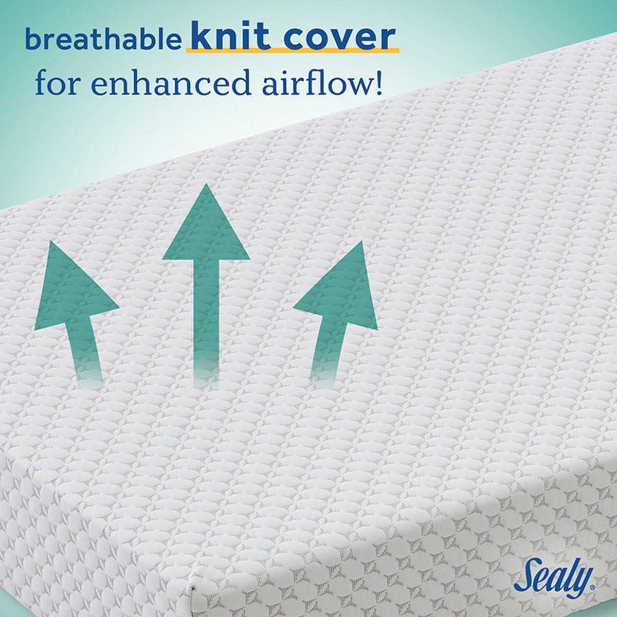 Sealy Baby Refresh 2-Stage Breathable, Waterproof Infant and Crib Bed Mattress