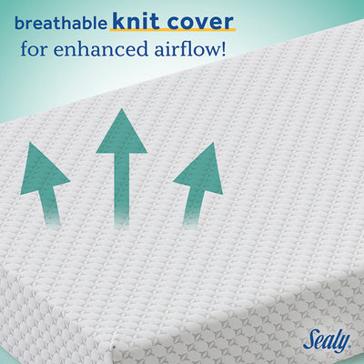 Sealy Baby Refresh 2-Stage Breathable, Waterproof Infant and Crib Bed Mattress