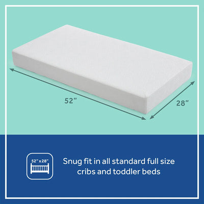 Sealy Baby Refresh 2-Stage Breathable, Waterproof Infant and Crib Bed Mattress