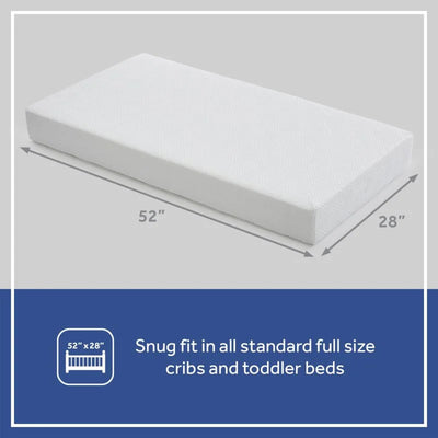 Sealy Baby Refresh 2-Stage Breathable, Waterproof Infant and Crib Bed Mattress