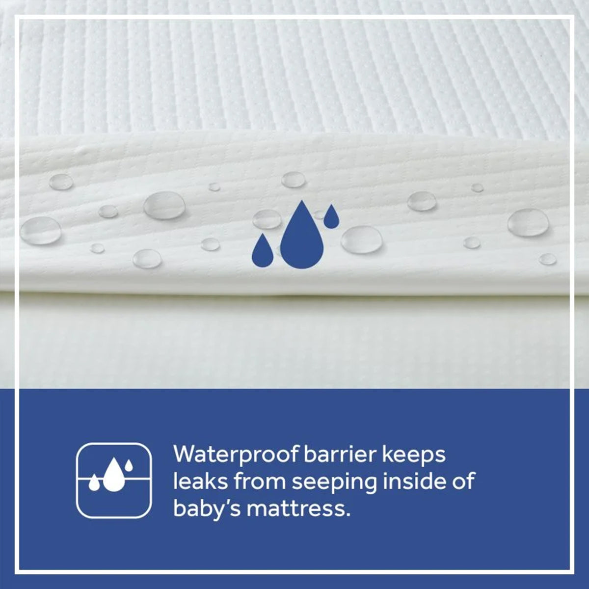 Sealy Baby Refresh 2-Stage Breathable, Waterproof Infant and Crib Bed Mattress