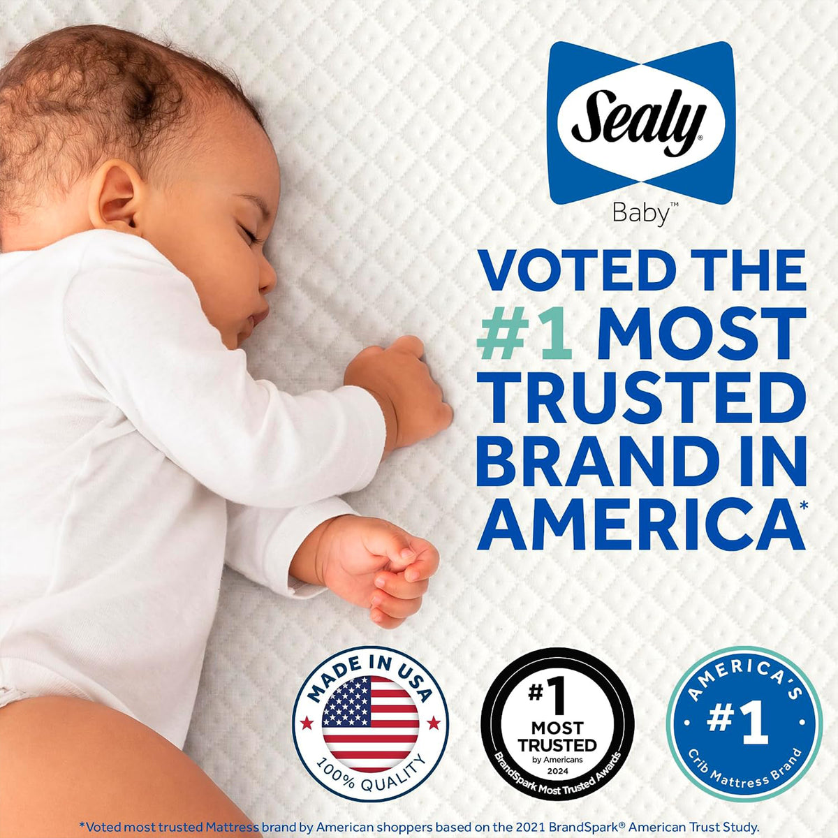 Sealy Baby OmniPedic Refresh 2-Stage Waterproof Crib and Toddler Bed Mattress