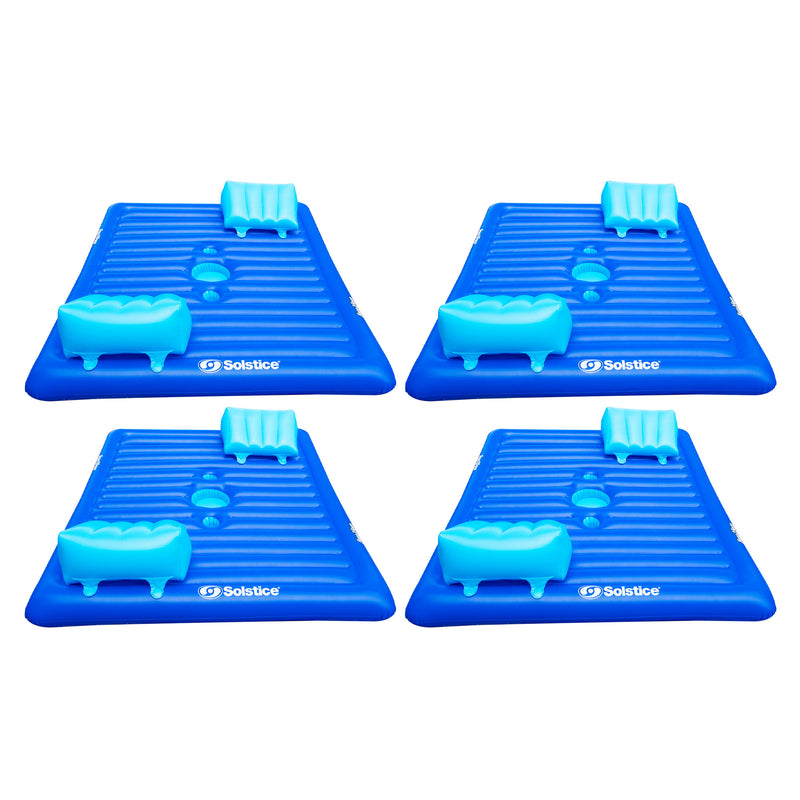 4) New Swimline 16141SF Swimming Pool Inflatable Durable 2 Person Air Mattresses - VMInnovations