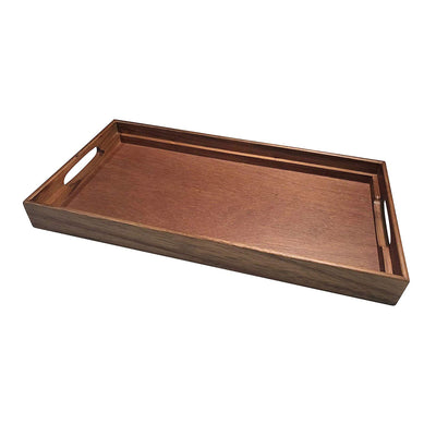 Kalmar Home 441 3 in 1 Acacia Wood Tray, Trivet, Bread Crumb Catcher(Open Box)