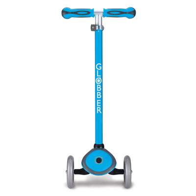 Globber V2 3-Wheel Kids Kick Scooter LED Light Up Wheels, Sky Blue (Open Box)