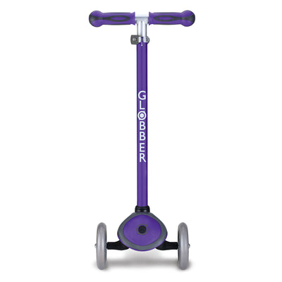Globber V2 3-Wheel Kids Kick Scooter with LED Light Up Wheels, Purple (Open Box)