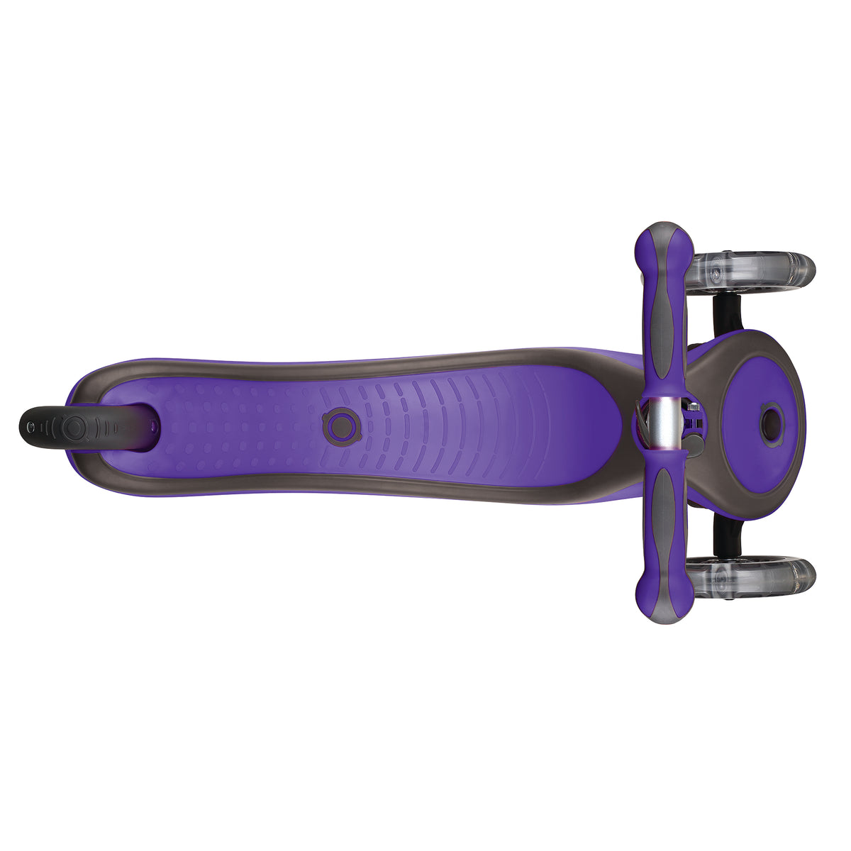 Globber V2 3-Wheel Kids Kick Scooter with LED Light Up Wheels, Purple(For Parts)