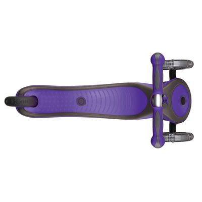 Globber V2 3-Wheel Kids Kick Scooter with LED Light Up Wheels, Purple(For Parts)