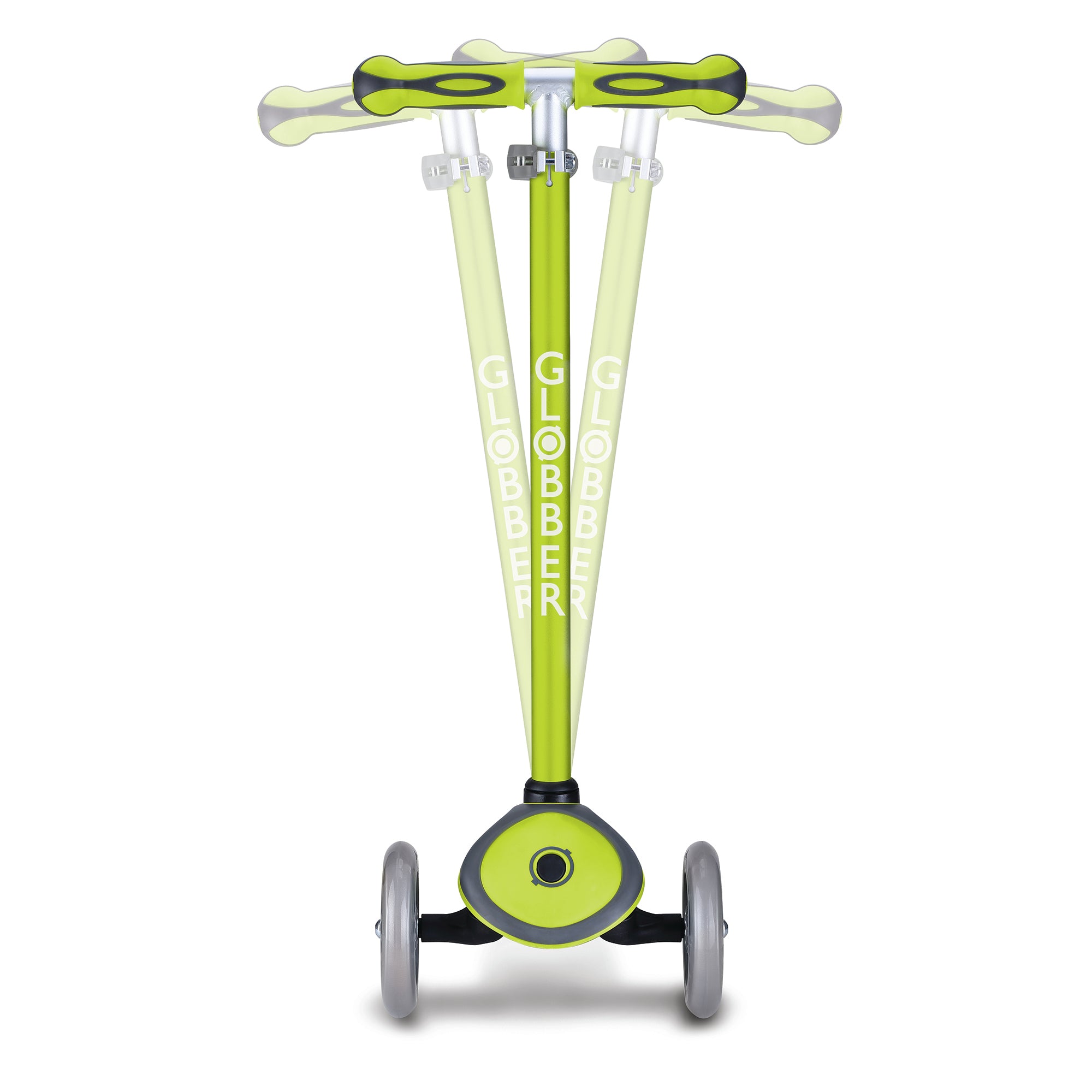 Globber V2 3-Wheel Kids Kick Scooter with LED Light Up Wheels, Lime (For Parts)