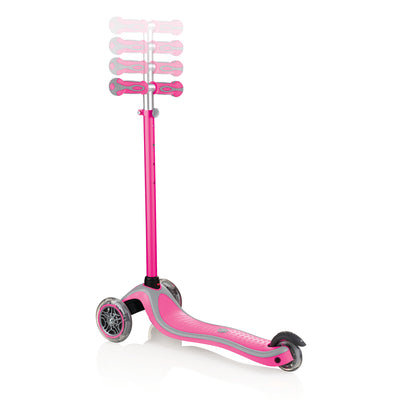 Globber 3-Wheel Kids Kick Scooter with LED Light Up Wheels, Pink (Open Box)