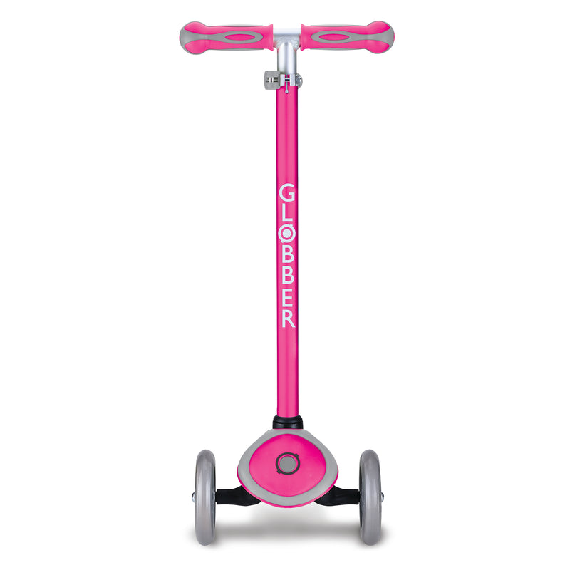 Globber V2 3-Wheel Kids Kick Scooter with LED Light Up Wheels, Pink (Used)