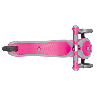 Globber 3-Wheel Kids Kick Scooter with LED Light Up Wheels, Pink (Open Box)