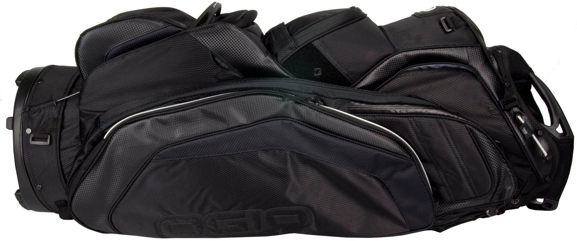 OGIO TAJ Golf Cart Bag w/ Torq Strap & 14 Way Diamond Top - Black - Open Box