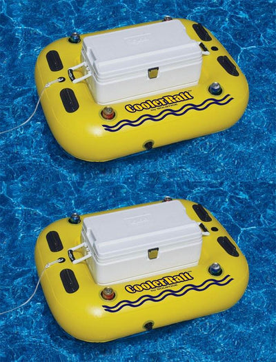 2) Swimline 17075ST Swimming Pool River Rough Cooler Raft Heavy Duty Tube Floats