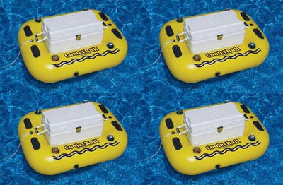 4) Swimline 17075ST Swimming Pool River Rough Cooler Raft Heavy Duty Tube Floats