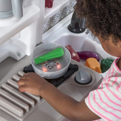 Step2 Timeless Trends Kitchen Playset with Accessories for Kids 2 Years and Up