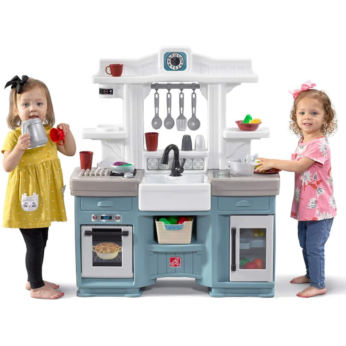 Step2 Timeless Trends Kitchen Playset with Accessories for Kids 2 Years and Up