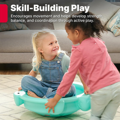 Step2 Topsy Turtle Rocking Disk & Stepping Stone, 2-in-1 Balance & Climbing Toy